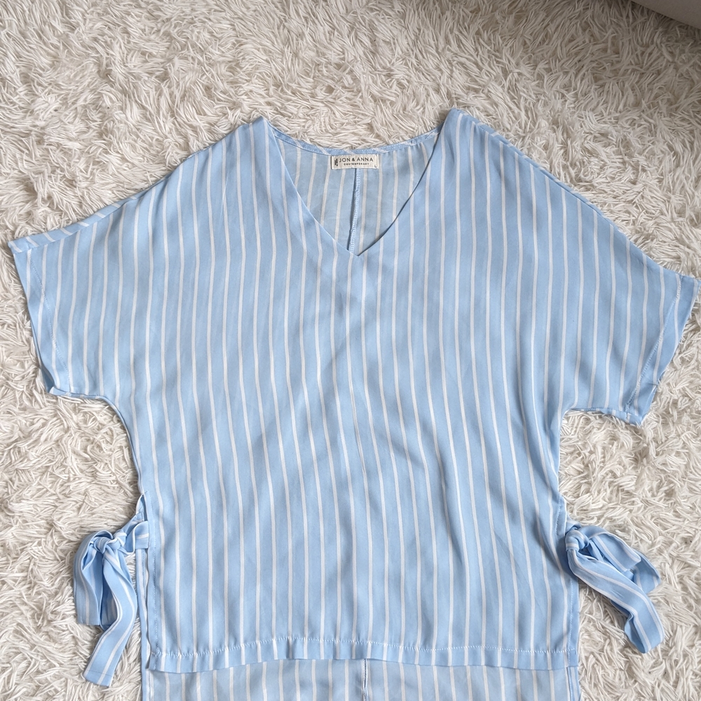 Jon & Anna Light Blue Striped Blouse